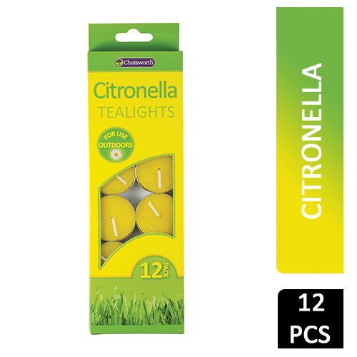 [1002446] Citronella Tea Lights 1X12 PCS