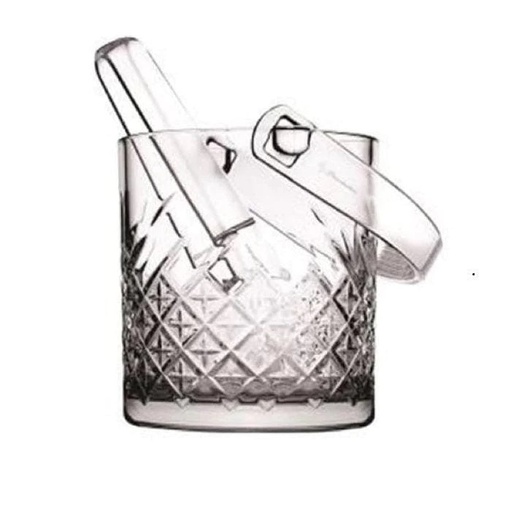 [1002668] Timless Ice Bucket With Tongs