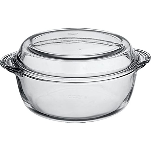 [1002680] BORCAM ROUND CASSEROLE W/COVER GB.OB. (1x4)