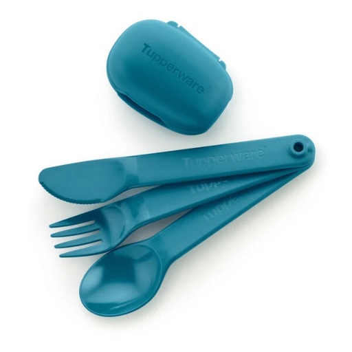 [1002690] CUTLERY SET WITH CASE - PEACOCK - CSW081