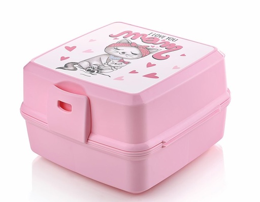 [1002733] PREMIUM LUNCH BOX WITH FIGURED DESIGN