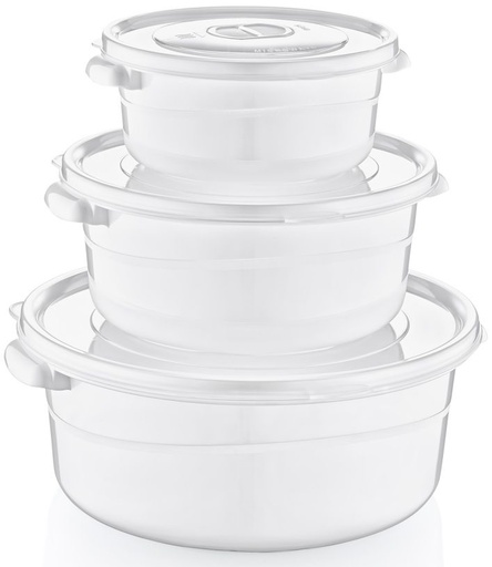 [1002751] 3 PCS ROUND MICROFRESH POT                                  