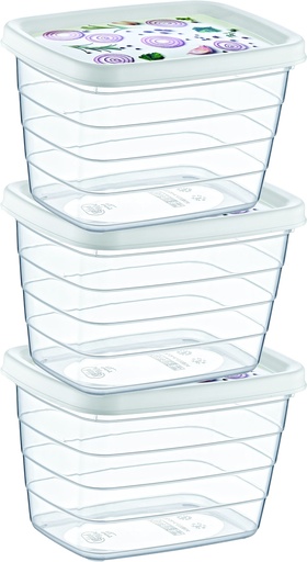 [1002785] 3 X 2.2 LT DECO TREND STORAGE SET