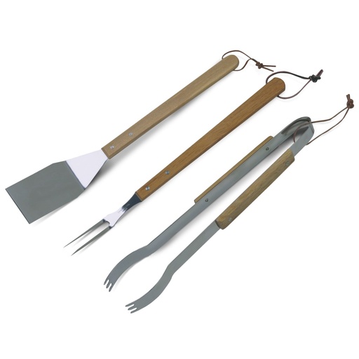 [1002816] DELUXE STAINLESS STEEL HARDWOOD 3PC TOOL SET