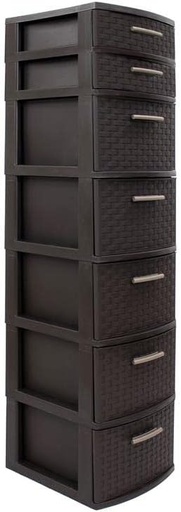 [1002948] INFINITY 7 LEVELS MODULAR DRAWER - WENGE 454-WEN