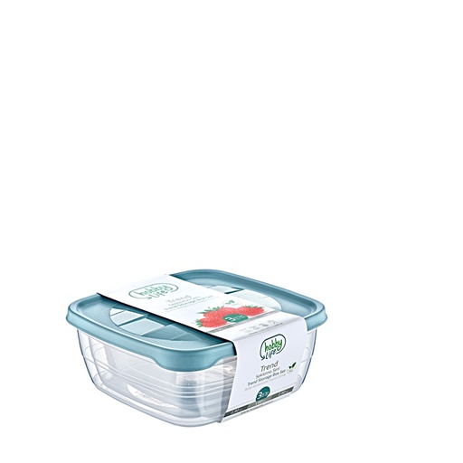 [1002995] 3 PCS SQUARE TREND STORAGE BOX (0.9+1.5+2.5 LT)