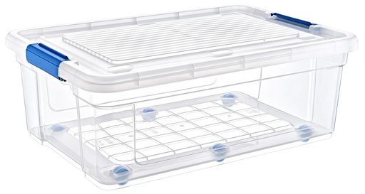 [1003000] 35 LT STORMAX  STORAGE BOX WITH WHEEL / GLASSY