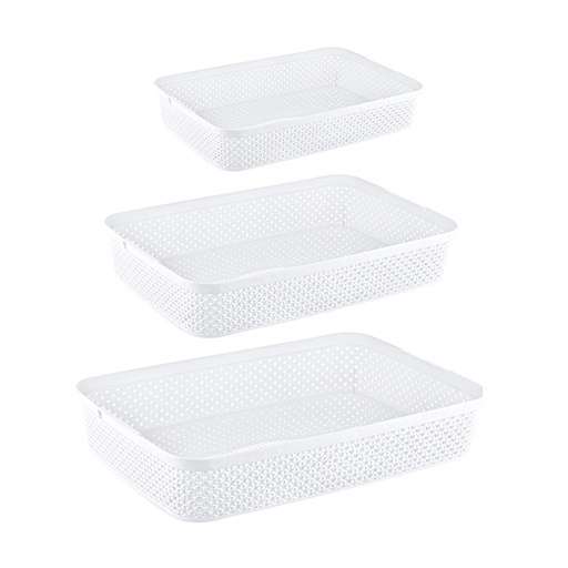 [1003005] 3 PCS DIAMOND ORGANIZER BASKET