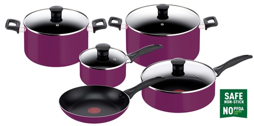[1003042] [B093S986] TEFAL SIMPLY COOK 9P SET PURPLE