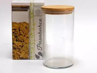 [1001367] BAMBOO JAR W/WOOD CVR GB(1x6) 43463/1106090