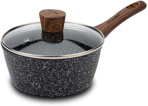 [1003290] Saucepan "Nature" with nonstick stone coating 18cm