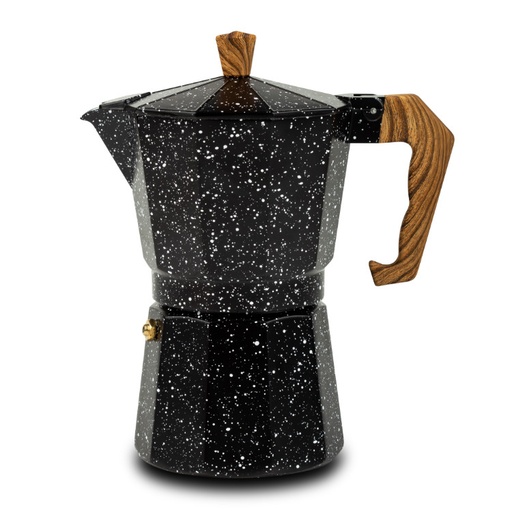 [1003293] Aluminium moka pot coffee maker "Nature" 300ml - 6cups