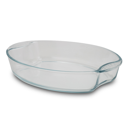 [1003334] Glass borosilicate oval roaster "Arizona" 2.9L