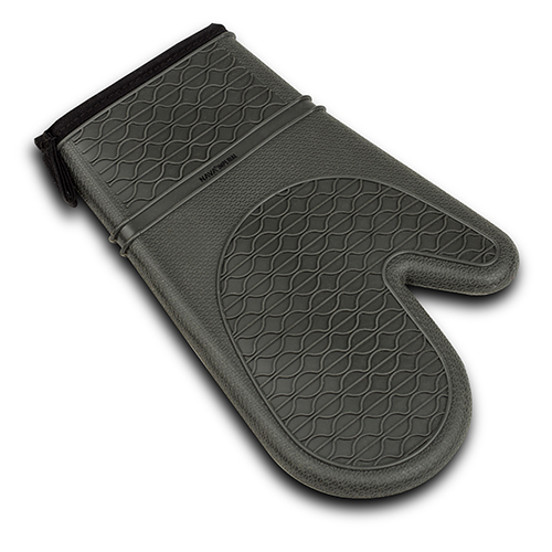 [1003346] Silicone oven mitten "Imperial" with fabric inside 30cm