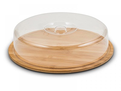 [1003354] Bamboo cheese box "Terrestrial" 28cm