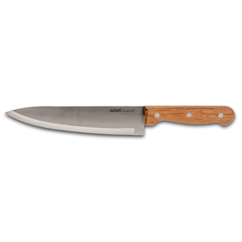 [1003362] Stainless steel Chef knife "Terrestrial" with wooden handle 33cm