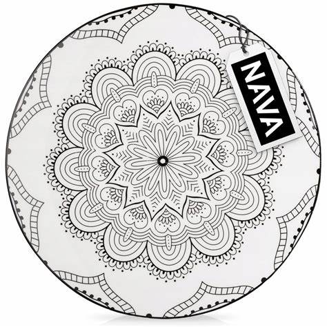 [1003385] Porcelain dinner plate "Maya" 27cm