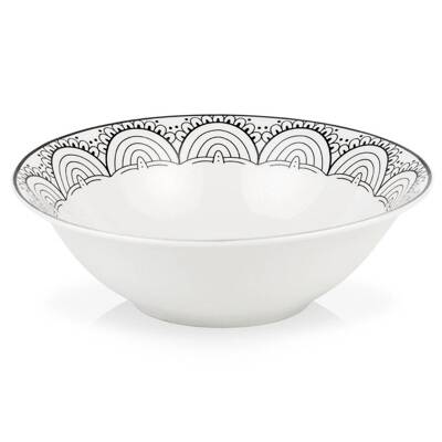 [1003388] Porcelain salad bowl "Maya" 23cm