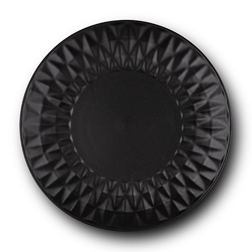 [1003398] Stoneware fruit plate "Soho classic" black 20cm