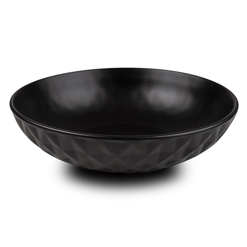 [1003399] Stoneware plate for soup "Soho classic" black 20.5cm