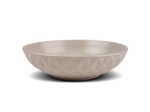[1003402] Stoneware plate for soup "Soho classic" grey 20.5cm