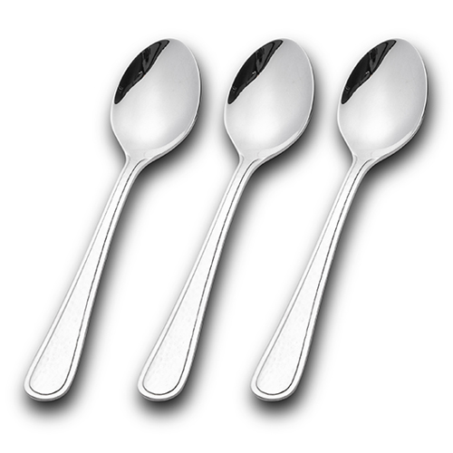 [1003425] Stainless steel tea spoon "Siren" set of 3pcs.