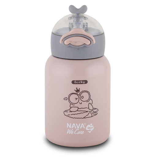 [1003449] Stainless steel insulated water bottle "We Care" pink 350ml