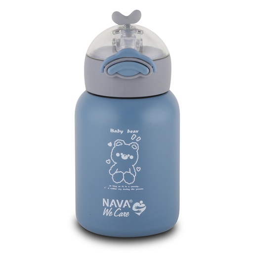 [1003450] Stainless steel insulated water bottle "We Care" blue 350ml