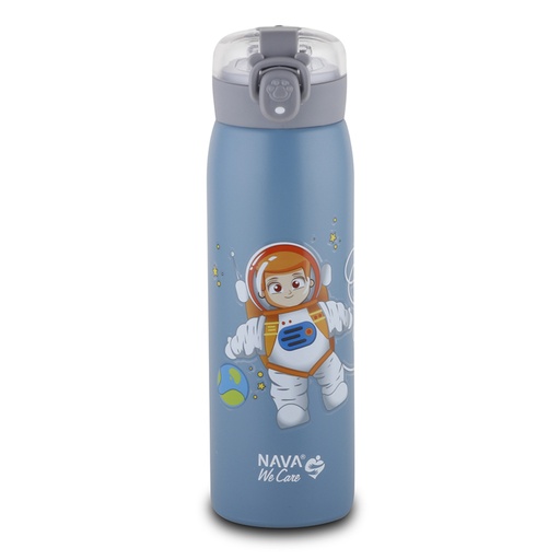 [1003454] Stainless steel insulated water bottle "We Care", blue 500ml