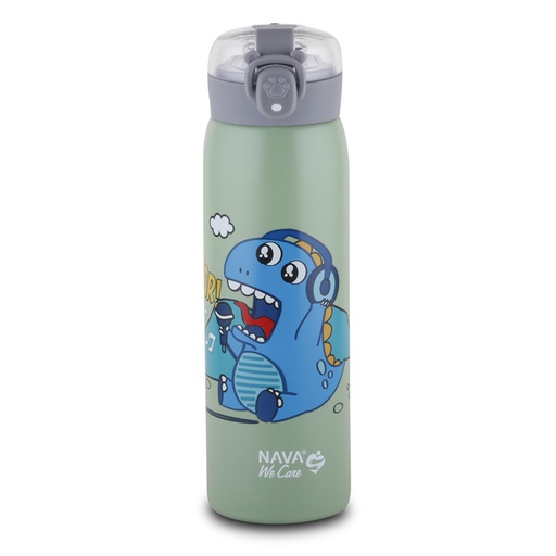 [1003455] Stainless steel insulated water bottle "We Care", green 500ml