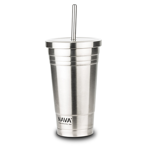 [1003469] Stainless steel vacuum flask with straw "Acer" 500ml