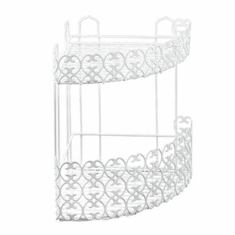 [1003605] METALTEX 2-TIER CORNER SHELF FLORENZ