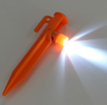 [1000009] ABS plastic tent pegs with light, Pack of 4pcs - DD17-15