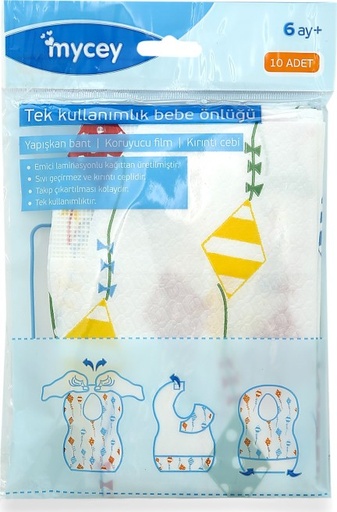 [1001750] Disposable Baby Bibs (10 Pack)