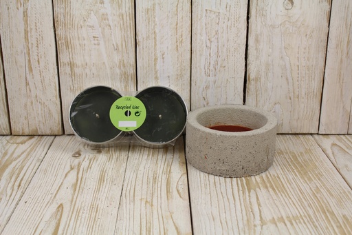 [1003701] OUTDOOR FILLED CONCRETE DARK BROWN 16X7,5CM 45Hrs