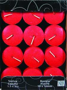 [1003847] CANDLE-LITE 1276021 Scented Votive Candle Vanilla/Apple Swi 10 to 12 hr Burning