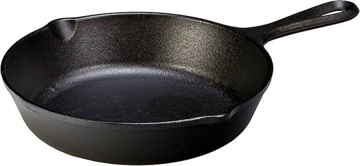[1003864] Lodge Skillet Seasnd Dbl Lip Blk 8In