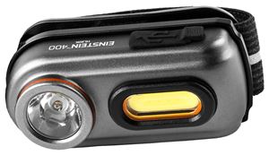 [1003891] Nebo Einstein Neb-Hlp-0005 Headlamp, 300 Mah, Lithium-Ion Battery, Led Lamp, 400, 436 Ft Beam Distance, Black