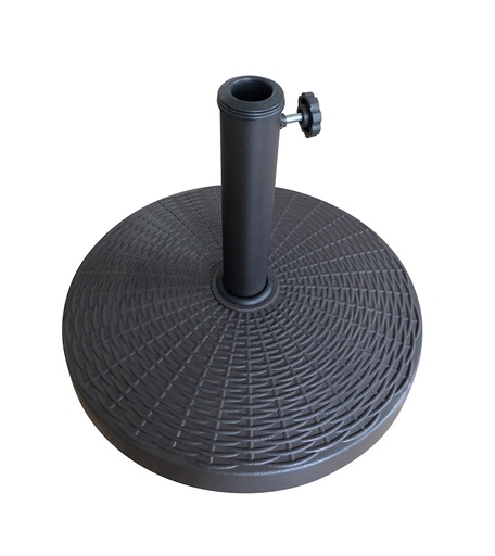 [1003929] umbrella Base 18.9 in Dia 13.39 in H, Round Resin Steel and Plastic