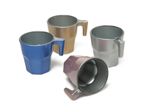 [1001431] Pastel tumbler Casablanca, set of 4pcs, 70cc (Fushia, Purple, Green, Orange)