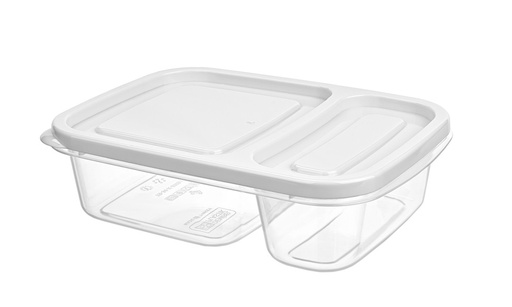 [1002746] 2 SECTION SMALL SMART RECTANGLE STORAGE BOX