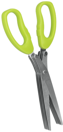 [1000658] Herb scissors with 5 parallel blades