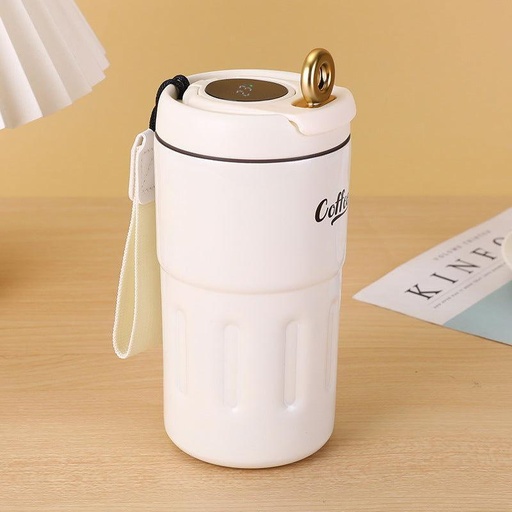 [1004155] Coffee Bottle Stainless Steel 400ML SSB-005-Cream