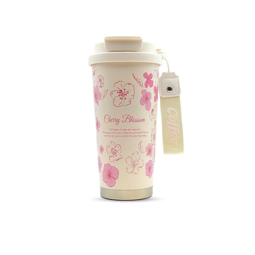 [1004163] Coffee Cup Stainless Steel 450ML SSB-010-Beige