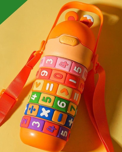 [1004179] Kids Water Bottle Stainless Steel 400ML SSB-023-Orange