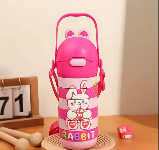[1004184] Kids Water Bottle Stainless Steel 300ML SSB-024-Pink