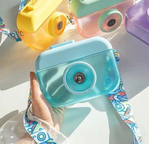 [1004197] Kids Water Plastic Bottle Camera 400ML MIN-005-Blue
