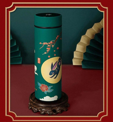 [1004218] Water Bottle Stainless Steel MIN-029-Green