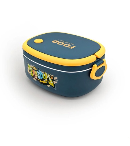 [1004235] Lunch Box Plastic Mix Colors LBP-003-Blue