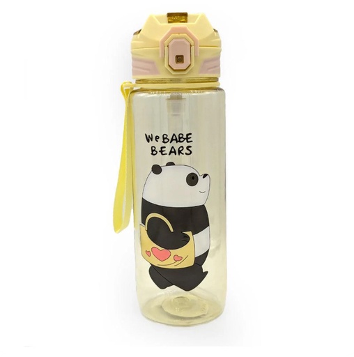 [1004256] Water Bottle Plastic  800ML PSB-003-Yellow